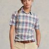 Mehrfarbige Ralph Lauren Classic Fit Madras Popover-Hemden für Herren