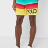 Mehrfarbige Ralph Lauren Color Block-Shorts für Herren