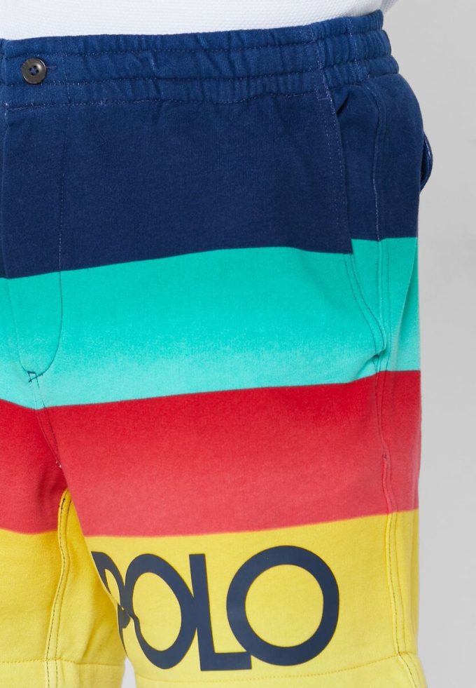 Mehrfarbige Ralph Lauren Color Block-Shorts für Herren