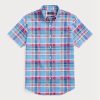 Mehrfarbige Ralph Lauren Custom Fit Oxford-Hemden mit Karomuster für Herren
