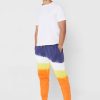 Mehrfarbige Ralph Lauren Dip Dye-Jogginghose mit Bündchen für Herren