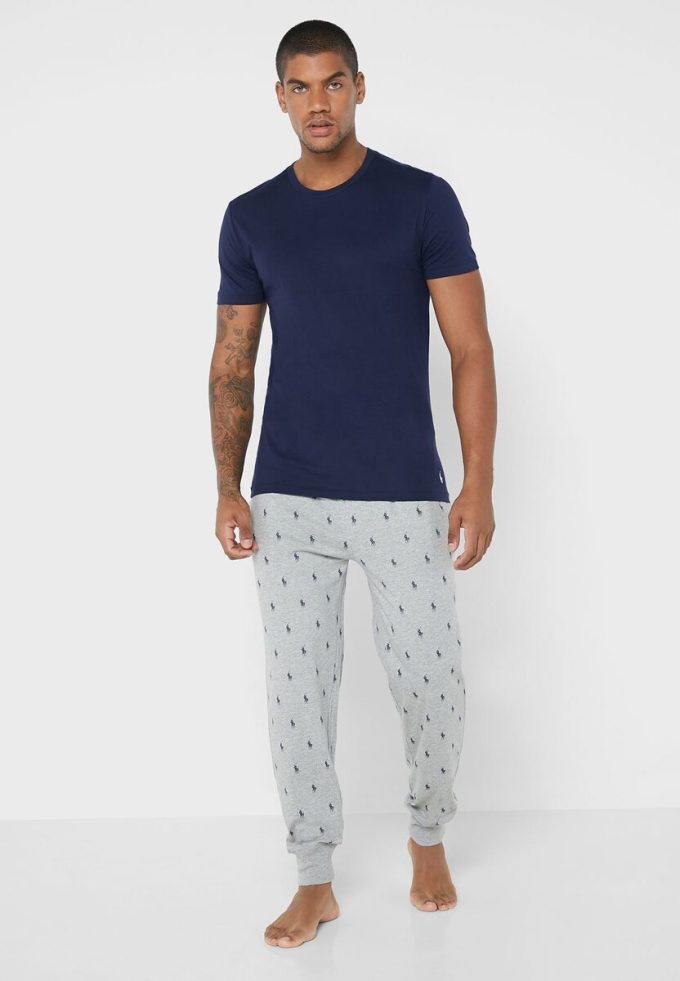 Mehrfarbige Ralph Lauren T-Shirts mit Rundhalsausschnitt im 3er-Pack für Herren
