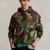 Mehrfarbiger Ralph Lauren Camo Fleece-Hoodie für Herren