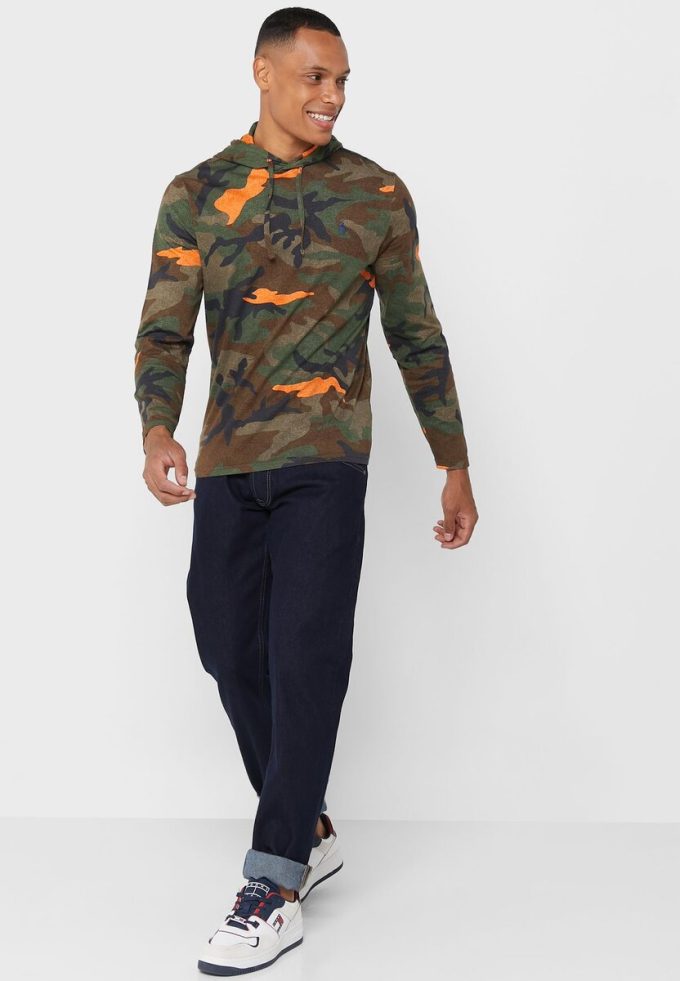Mehrfarbiger Ralph Lauren Camo Hoodie für Herren