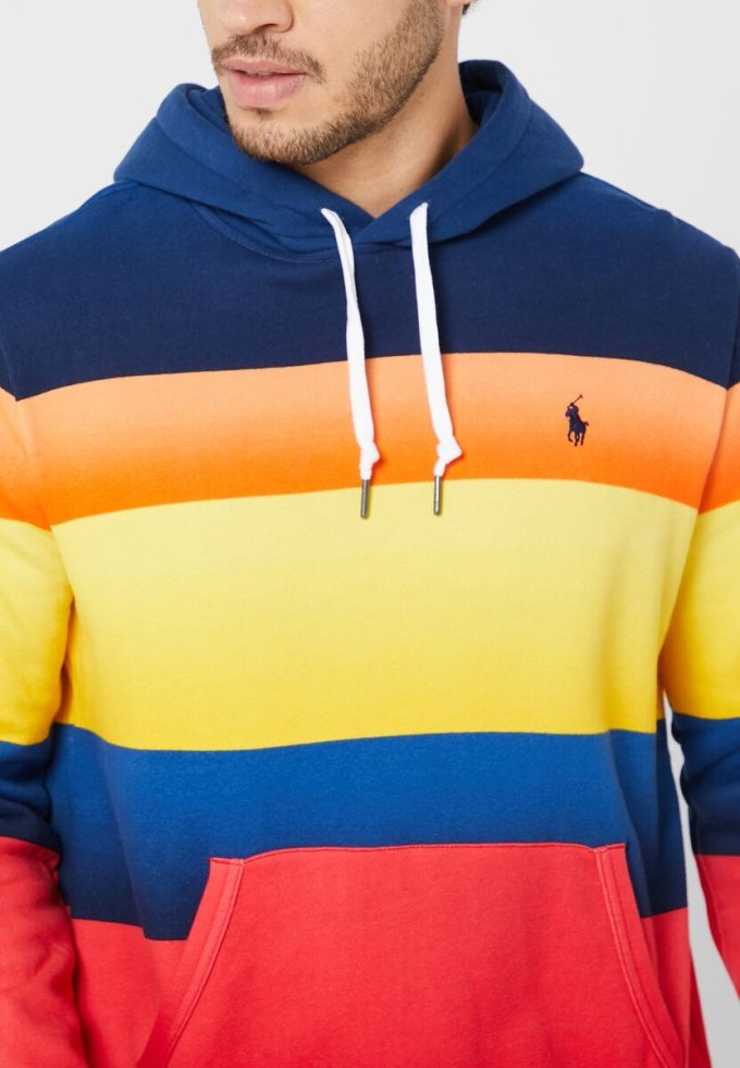Mehrfarbiger Ralph Lauren Color Block Hoodie für Herren