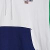 Mehrfarbiger Ralph Lauren Kapuzenpullover mit Farbblock-Taschendetail für Damen