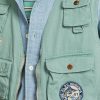 Mintgrüne Chino-Utility-Weste für Herren von Ralph Lauren