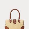 Naturfarbene Damen-Handtasche „Welington Mini“ von Ralph Lauren aus Raffiabast