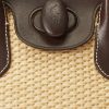 Naturfarbene Damen Ralph Lauren Leder & Stroh Medium Bellport Satchel Taschen