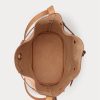 Naturfarbene Ralph Lauren Stud Vachetta Large Bellport Bucket Bags für Damen