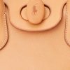 Naturfarbene Ralph Lauren Studded Vachetta Medium Bellport Satchel-Taschen für Damen