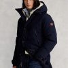 Navyblaue wasserabweisende Daunenparka-Jacken von Ralph Lauren für Herren