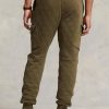 Olivgrüne Polo Ralph Lauren Cargo-Jogginghose aus luxuriösem Jersey für Herren