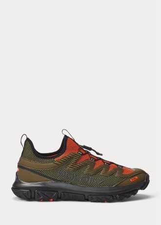 Olivgrüne Ralph Lauren Adventure 300LT Sneakers für Herren