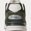 Olivgrüne Ralph Lauren Trackster 200 Sneakers für Herren