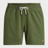 Olivgrüne Ralph Lauren Traveller Badeshorts für Herren