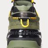 Olivgrüne / schwarze Ralph Lauren PS200 Sneakers für Herren
