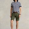 Olivgrüne Stretch-Chino-Shorts für Herren von Ralph Lauren in Slim Fit