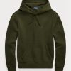 Olivgrüner Ralph Lauren Doppelstrick-Hoodie für Herren
