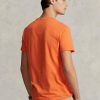 Orange Herren Ralph Lauren Custom Slim Fit Rundhals-T-Shirts