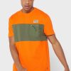 Orange Herren Ralph Lauren Logo Rundhals T-Shirts