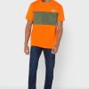 Orange Herren Ralph Lauren Logo Rundhals T-Shirts