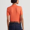Orange Poloshirts aus Jersey von Ralph Lauren für Damen