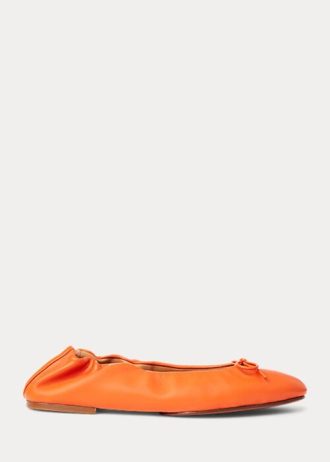 Orange Ralph Lauren The Pony Ballerinas für Damen