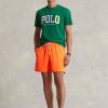 Orangefarbene Badeshorts „Traveller“ von Ralph Lauren für Herren