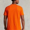 Orangefarbene Ralph Lauren Classic Fit Heavyweight Jersey T-Shirts für Herren