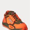 Orangefarbene Ralph Lauren PS200 Sneakers für Herren