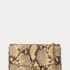 Parchment Damen Ralph Lauren Faux-Snakeskin Medium Adair Crossbody Bags