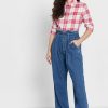 Rosa karierte Button-Down-Hemden von Ralph Lauren für Damen