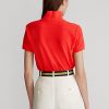 Rosa Poloshirts aus Mesh im Classic Fit von Ralph Lauren für Damen