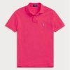 Rosa Poloshirts aus Mesh im Custom-Slim-Fit von Ralph Lauren für Herren Rosa Poloshirts aus Mesh im Custom-Slim-Fit von Ralph Lauren für Herren