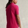 Rosa Poloshirts aus Mesh im Custom-Slim-Fit von Ralph Lauren für Herren Rosa Poloshirts aus Mesh im Custom-Slim-Fit von Ralph Lauren für Herren