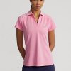 Rosa Poloshirts aus Piqué im Tailored Fit von Ralph Lauren für Damen