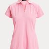 Rosa Poloshirts aus Piqué im Tailored Fit von Ralph Lauren für Damen