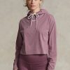 Rosa Ralph Lauren Cropped-Sweatshirts aus Baumwolljersey für Damen