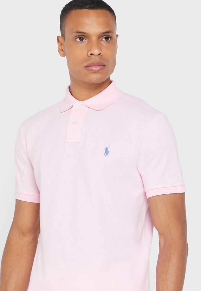 Rosa Ralph Lauren Essential Poloshirts für Herren