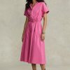 Rosa Ralph Lauren Kleid mit Kordelzug für Damen