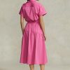 Rosa Ralph Lauren Kleid mit Kordelzug für Damen