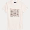 Rosa Ralph Lauren Slim Graphic T-Shirts aus gerippter Baumwolle für Damen