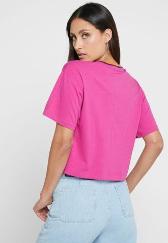 Rosa Ralph Lauren T-Shirts mit Rundhalsausschnitt und Grafik für Damen