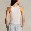 Rosa Ralph Lauren Tanktops aus gerippter Baumwolle für Damen