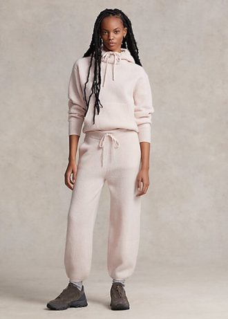Rosafarbene Schlupfhose aus Kaschmir von Ralph Lauren für Damen