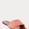 Rose Damen Ralph Lauren Andela Kalbs-Wildleder Sandalen