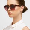 Rote Damen-Wayfarer-Sonnenbrille Ralph Lauren 0Ra5281U