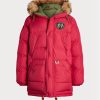 Rote Daunenparka-Wendejacken von Ralph Lauren für Herren