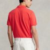 Rote Poloshirts aus Mesh im Custom-Slim-Fit von Ralph Lauren für Herren